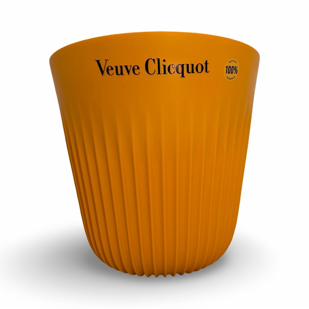 Veuve Clicquot Champagne Ice Bucket Orange Acrylic Like New